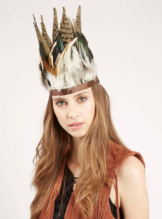 Illustration for article titled Topshop Is Really Rocking it With This 'Ornate Feather Headdress'